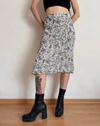 Vintage floral midi skirt (2XL/3XL)