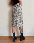 Vintage floral midi skirt (2XL/3XL)