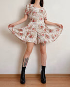 Vintage floral romper (S)