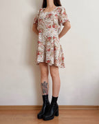 Vintage floral romper (S)