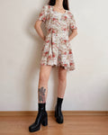 Vintage floral romper (S)