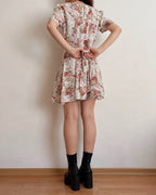 Vintage floral romper (S)