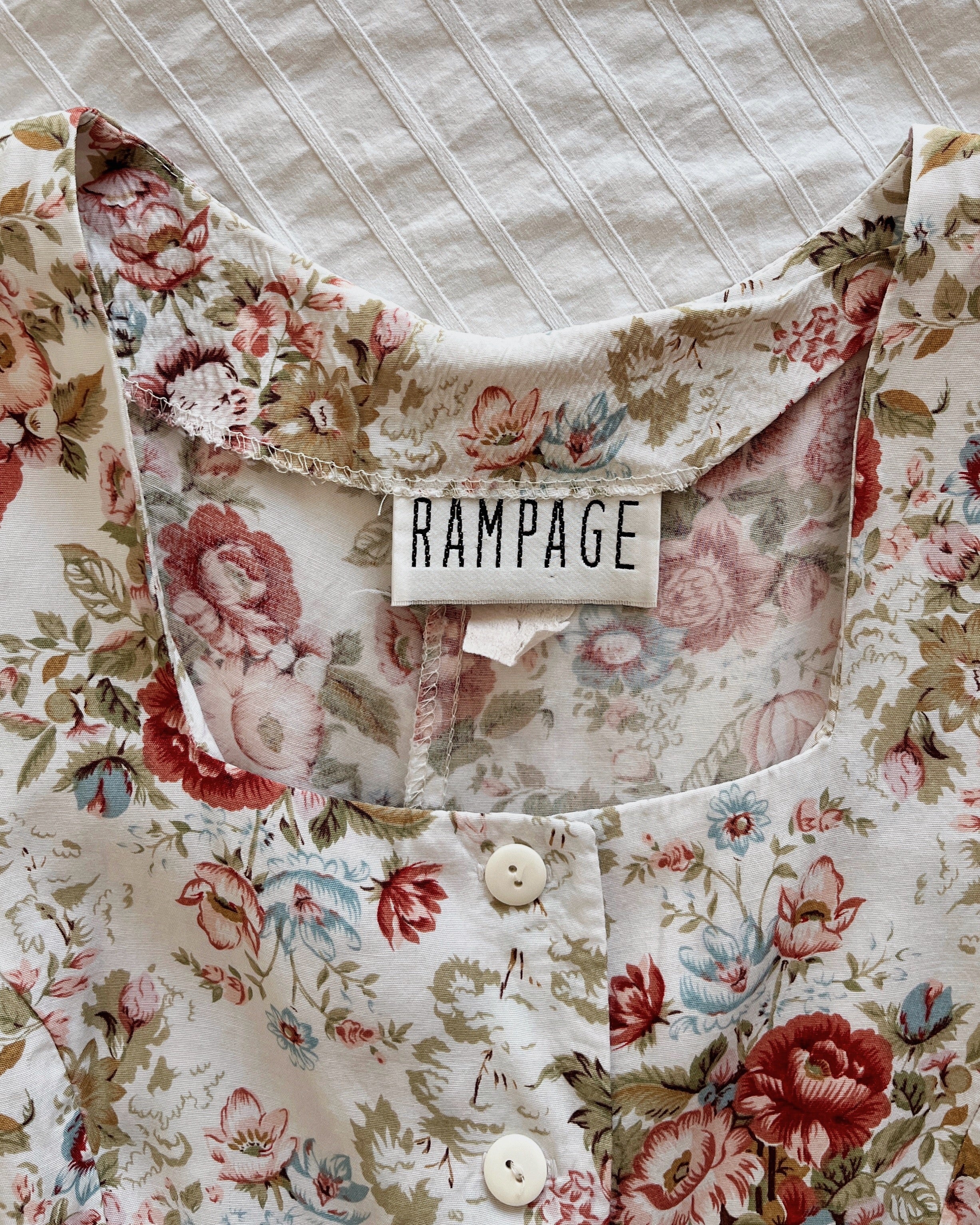 Vintage floral romper (S)
