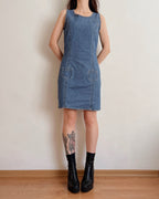 Vintage denim dress (S)