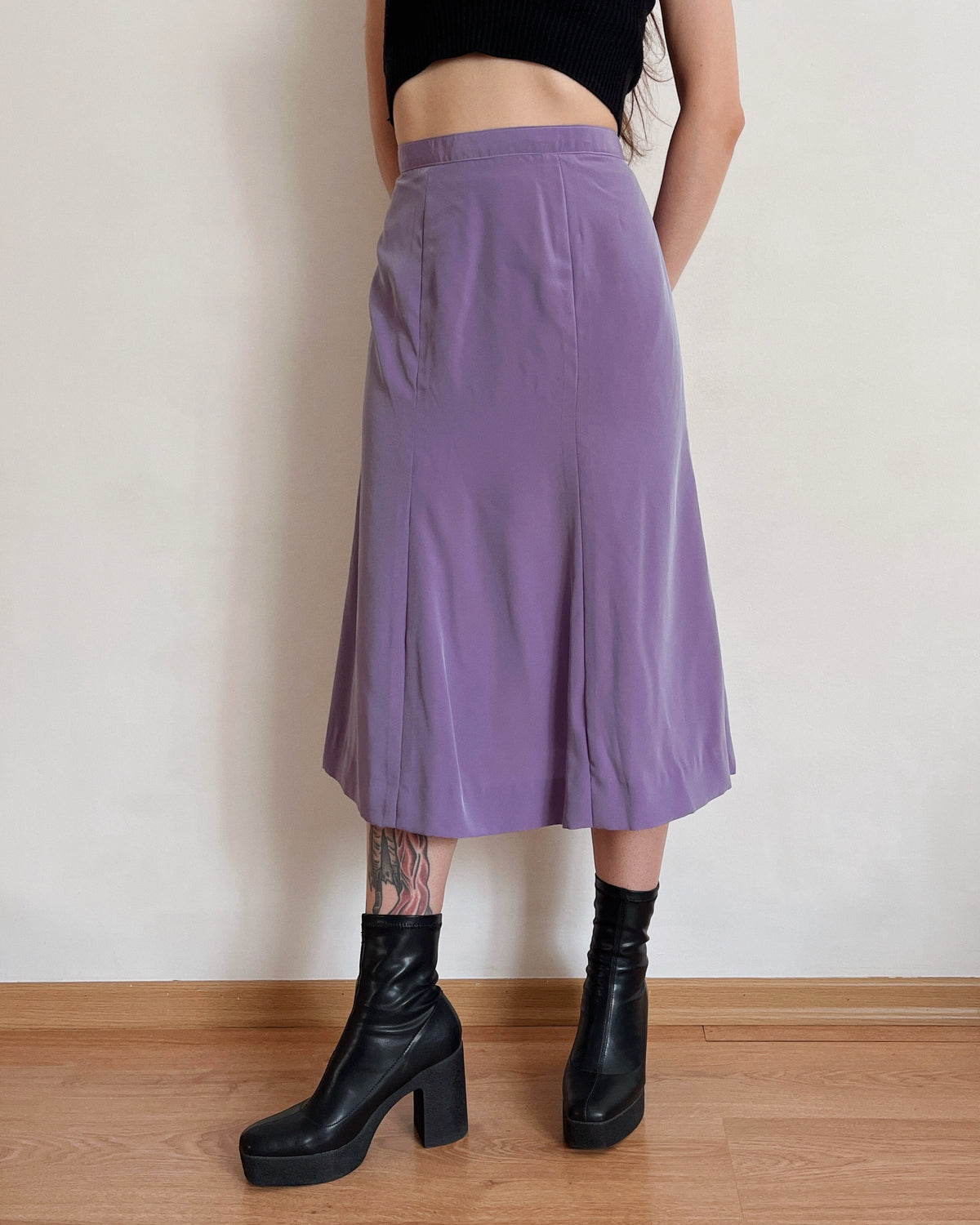 Vintage duochrome midi skirt (6XL/7XL)