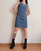 Vintage denim dress (S)
