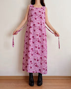 Vintage floral maxi dress (XL)