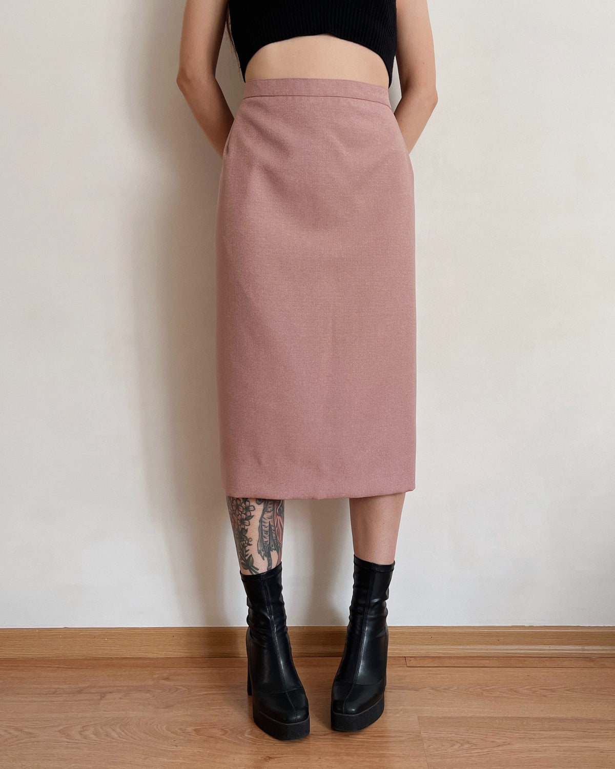Vintage midi skirt (5XL/6XL)