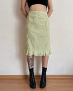 Vintage pastel midi skirt (L/XL)