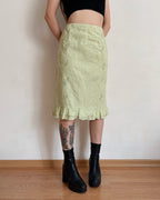 Vintage pastel midi skirt (L/XL)
