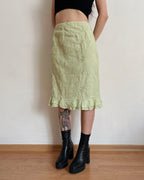 Vintage pastel midi skirt (L/XL)