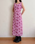 Vintage floral maxi dress (XL)