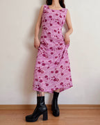 Vintage floral maxi dress (XL)