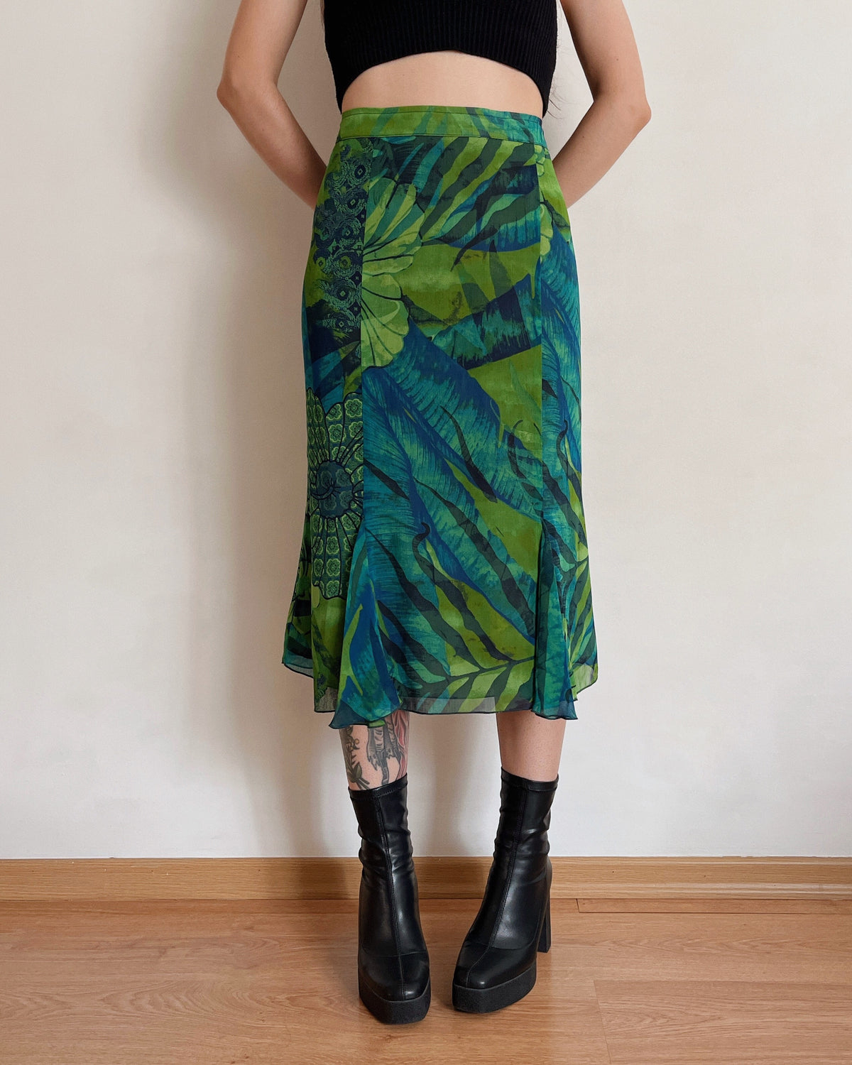 Vintage midi skirt (XL)