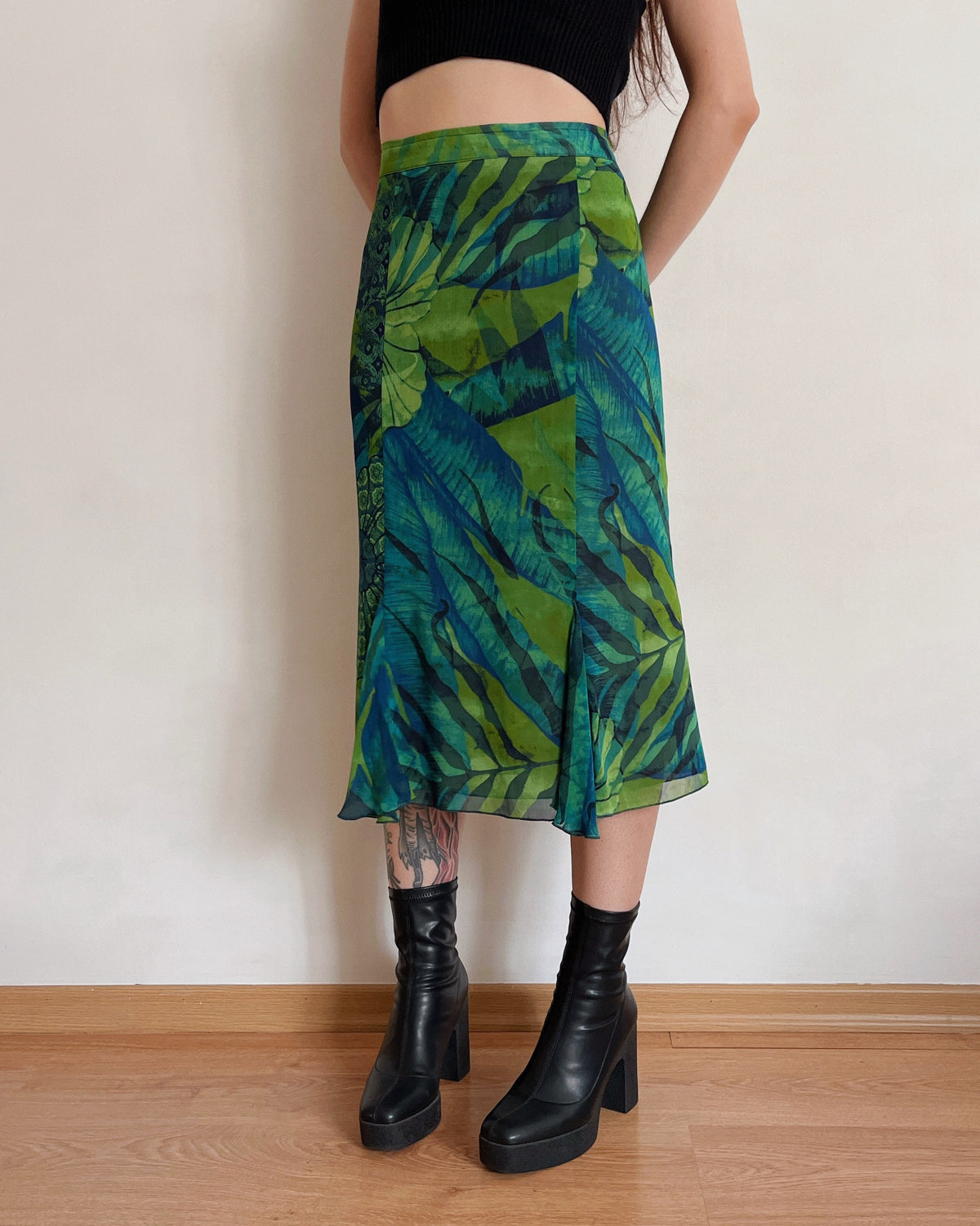 Vintage midi skirt (XL)