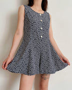 Vintage floral romper (2XS/XS)