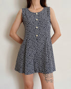 Vintage floral romper (2XS/XS)
