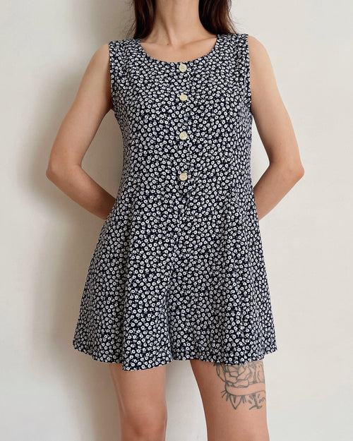Vintage floral romper (2XS/XS)