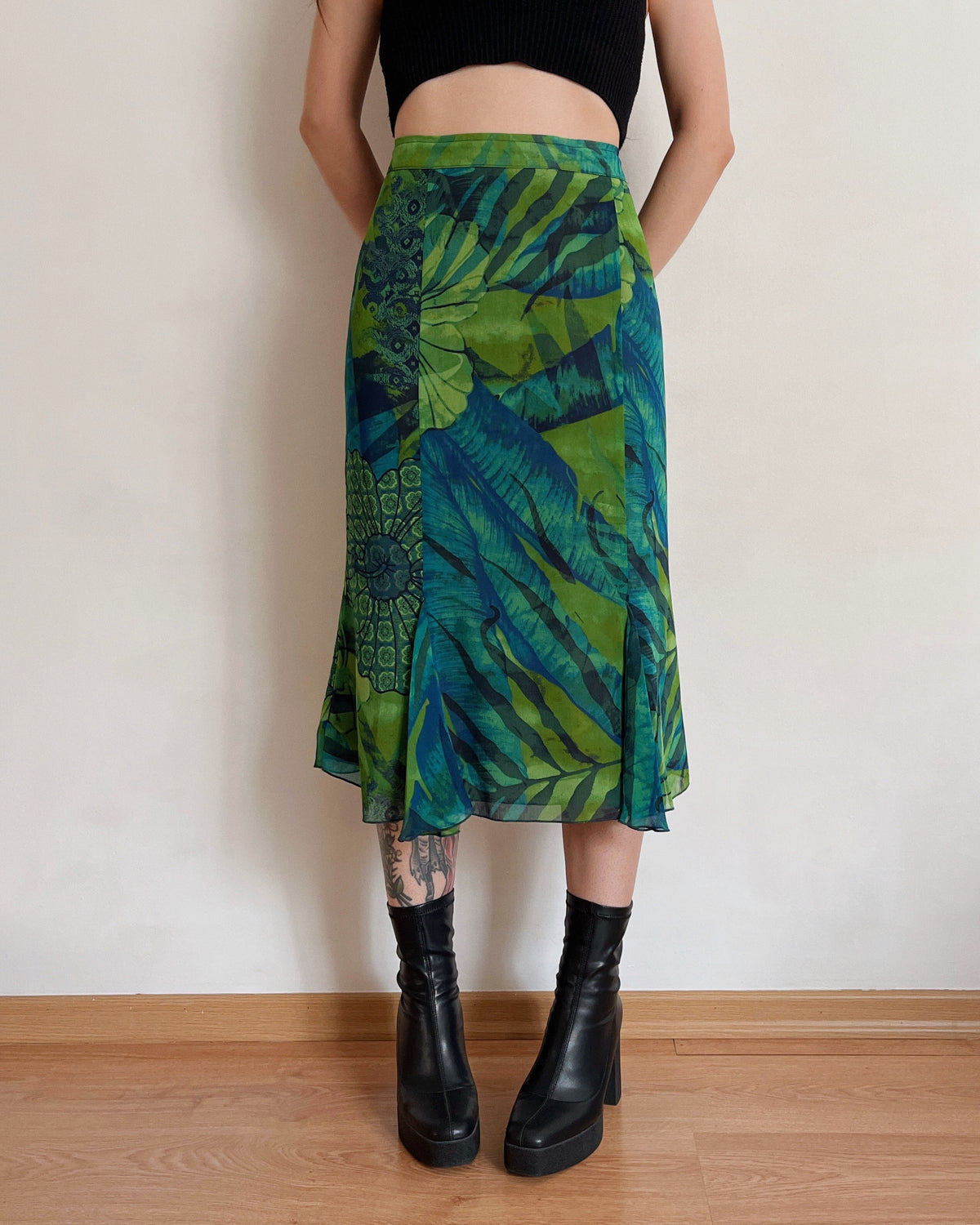 Vintage midi skirt (XL)