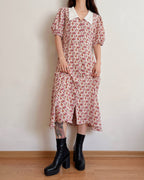 Maxi floral dress (M)