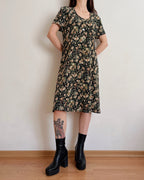 Vintage rose dress (M)