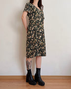 Vintage rose dress (M)