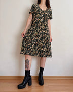 Vintage rose dress (M)