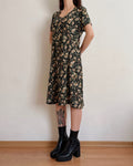 Vintage rose dress (M)