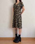 Vintage rose dress (M)