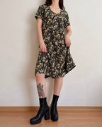 Vintage rose dress (M)
