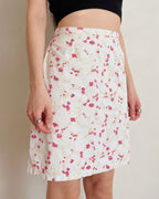Vintage floral skirt (M)