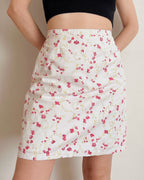 Vintage floral skirt (M)
