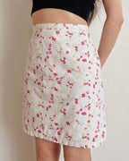 Vintage floral skirt (M)