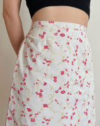 Vintage floral skirt (M)