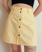 100% cotton gingham skirt (S)