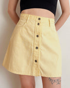 100% cotton gingham skirt (S)