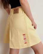 100% cotton gingham skirt (S)