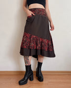 Vintage asymmetric skirt (M/L)