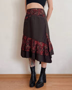 Vintage asymmetric skirt (M/L)