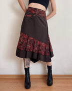 Vintage asymmetric skirt (M/L)
