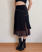 Vintage asymmetric skirt (M/L)