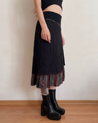 Vintage asymmetric skirt (M/L)