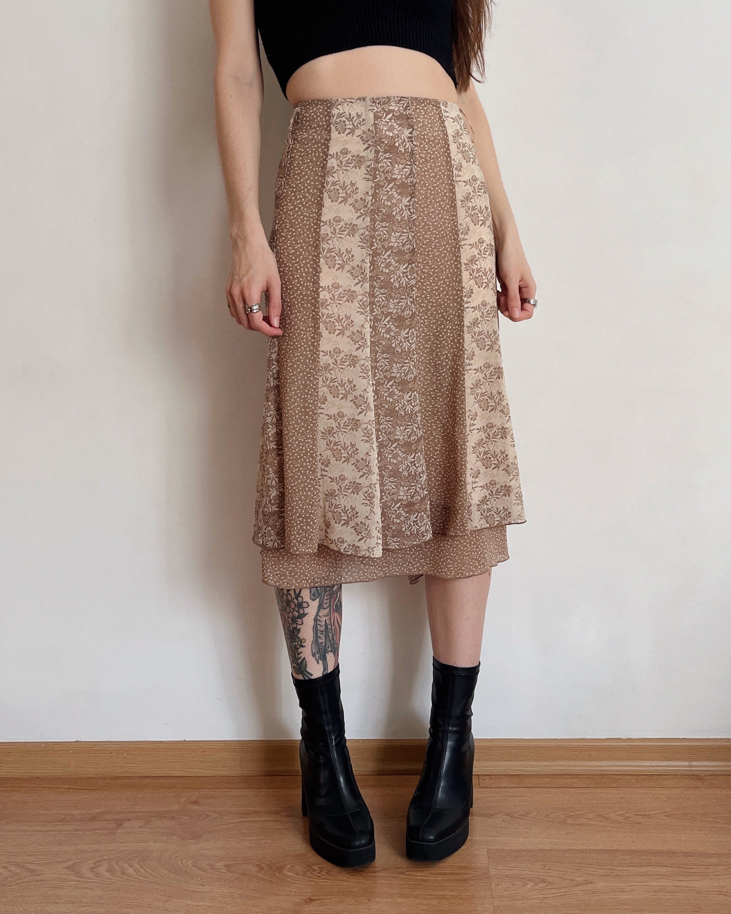 Floral midi skirt (XL/2XL)