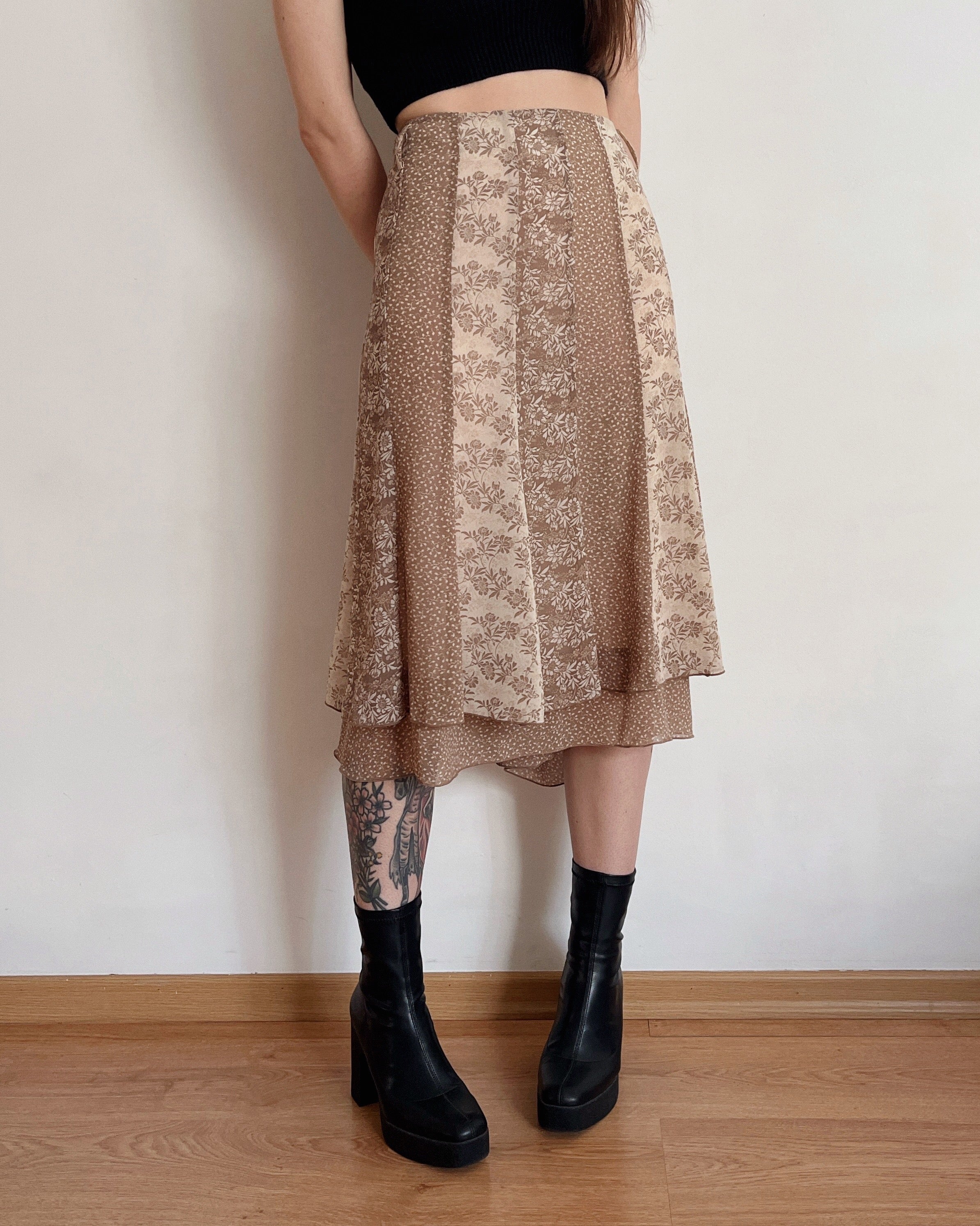 Floral midi skirt (XL/2XL)