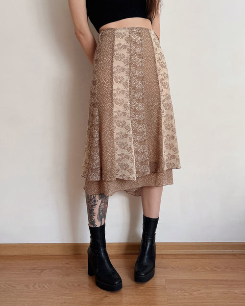 Floral midi skirt (XL/2XL)