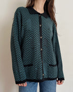 Vintage knit cardigan (M)
