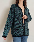 Vintage knit cardigan (M)