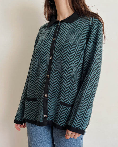 Vintage knit cardigan (M)