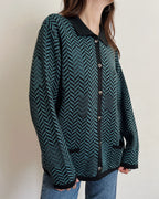 Vintage knit cardigan (M)