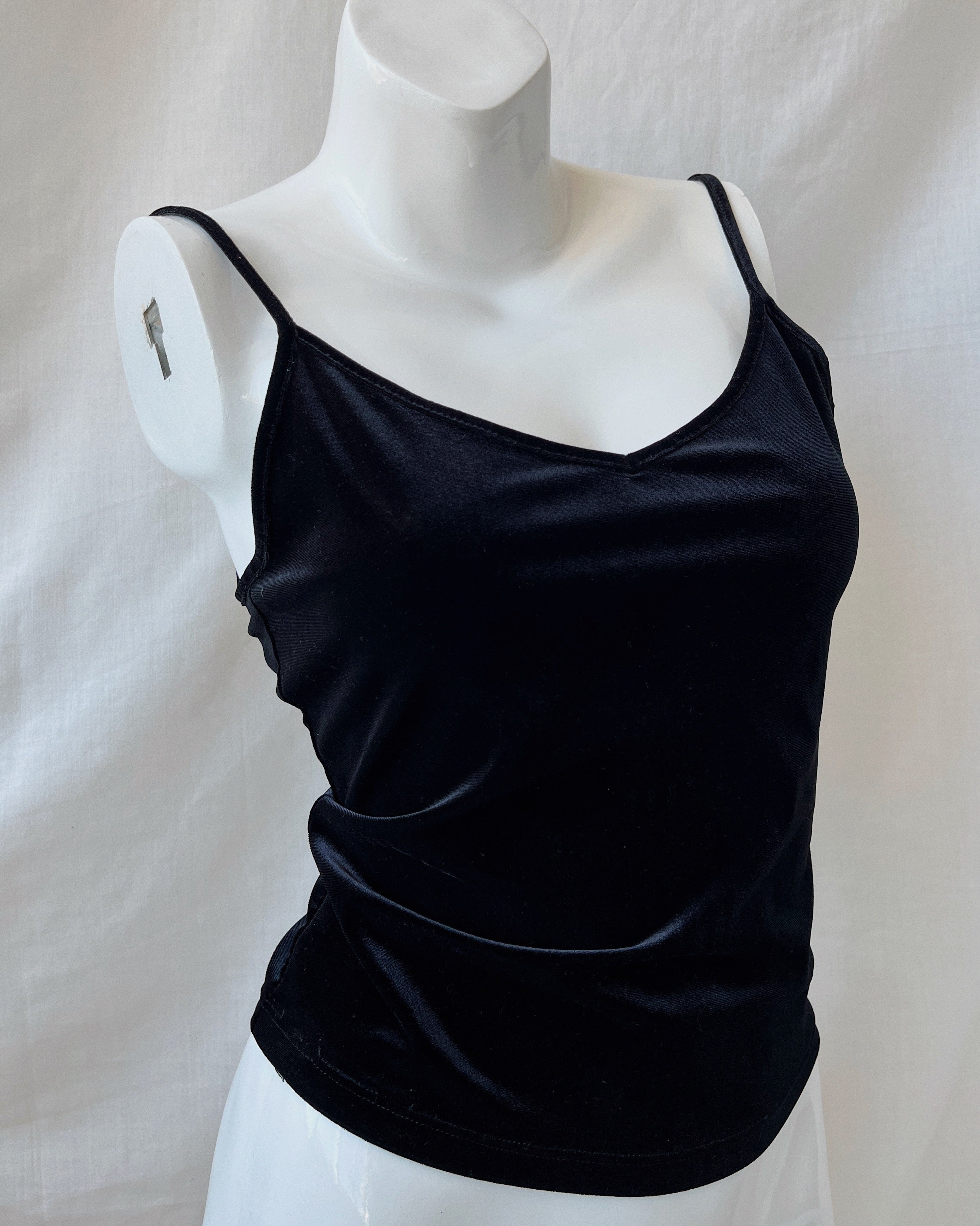 Velvet crop-top (S)